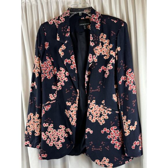 Cynthia Rowley Floral Blazer, Blue Multi, Sz: M, 70-03 - Picture 15 of 15